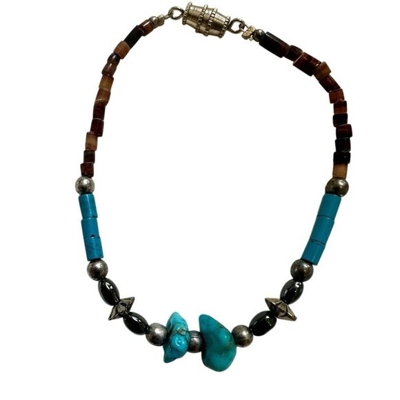 Turquoise beaded bracelet - Picture 1 of 8